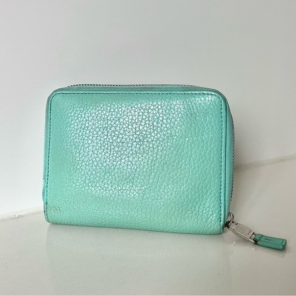 Tiffany & Co. Handbags - Tiffany & Co. Bifold Leather Wallet in Tiffany Blue